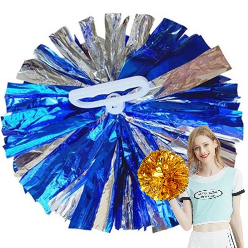 Pompon Multicolori Gioco per Bambini da 5/6 Pollici Palla Tifo per Animali da Compagnia Accessori 'Forza!' Economici Pratici Decorazioni per Festa di Cheerleading Danza Concerto
