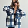 Women's 2025 Thick Plaid Shirt Jacket: Versatile Lazy Style for Autumn & Winter