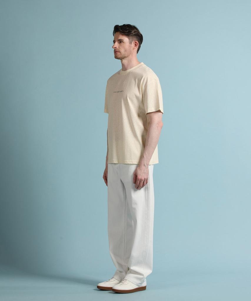 PANICALE Beige Florence Cool Cotton Short Sleeve T-Shirt