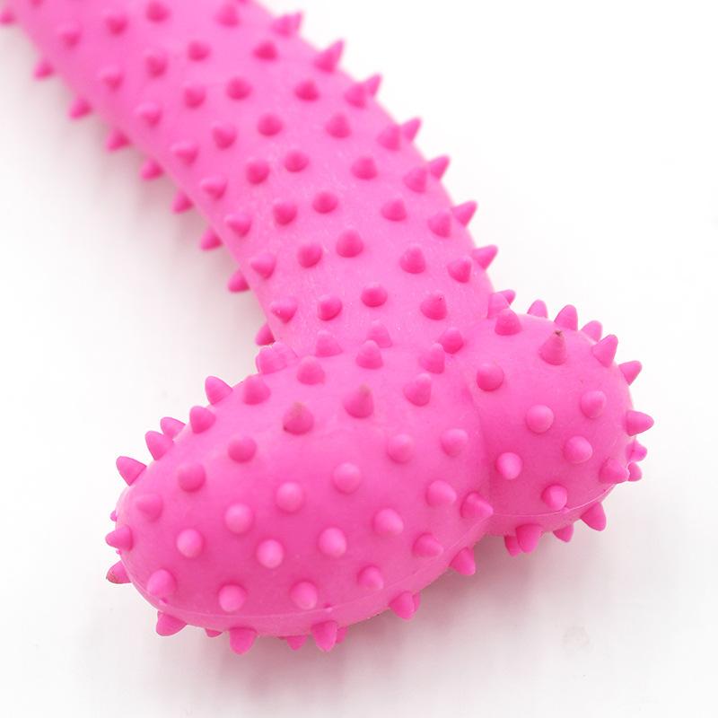 2026 Hots Tpr Rubber Dog Cat Bone Shape Toys Molar Cleaning Teeth Durable Dog Chew Toy