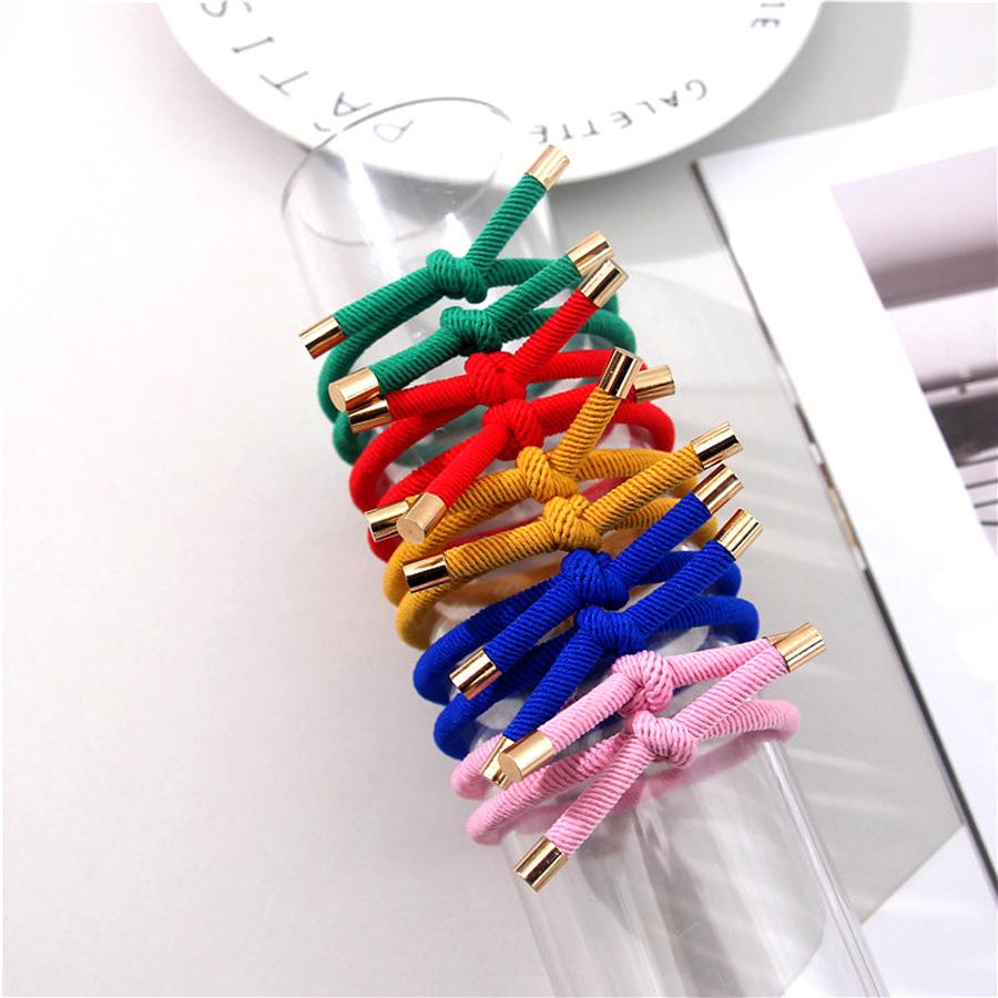 

10 шт. Женские эластичные резинки для волос Высокое качество Девичьи резинки для волос Резинки для волос С золотым покрытием Аксессуары для волос Резинка/Завязка для волос