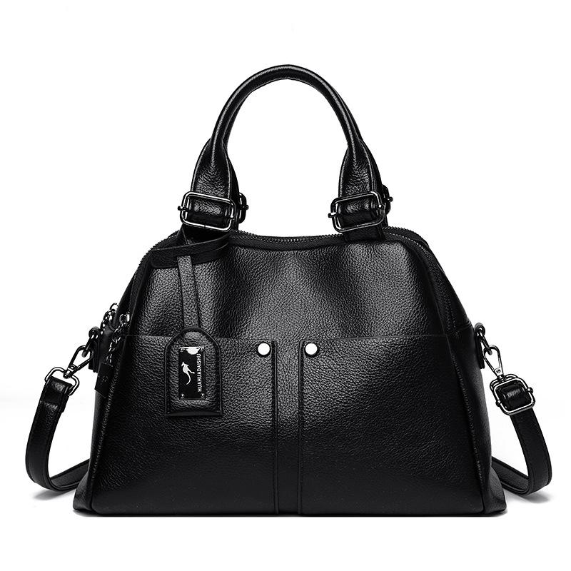 

Large Capacity Tote Bag Women s Vintage Mother Bag Handbag Shoulder Crossbody Bag чорний