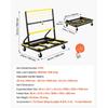 VEVOR Drywall Cart Dolly, 816 kg Load Capacity, Steel Panel Dolly with 4 Swivel Casters & Expandable Deck