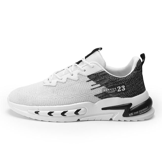 

Кроссовки мужские новые из дышащей эластичной ткани мягкие удобные спортивные кроссовки для бега большие размеры 47 48 легкая мужская обувь 40 чёрный