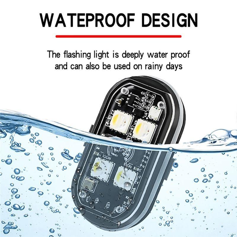 Lumini Stroboscopice LED Wireless Lumini de Avertizare LED Anti-Coliziune 8 Culori Lumini LED Reîncărcabile