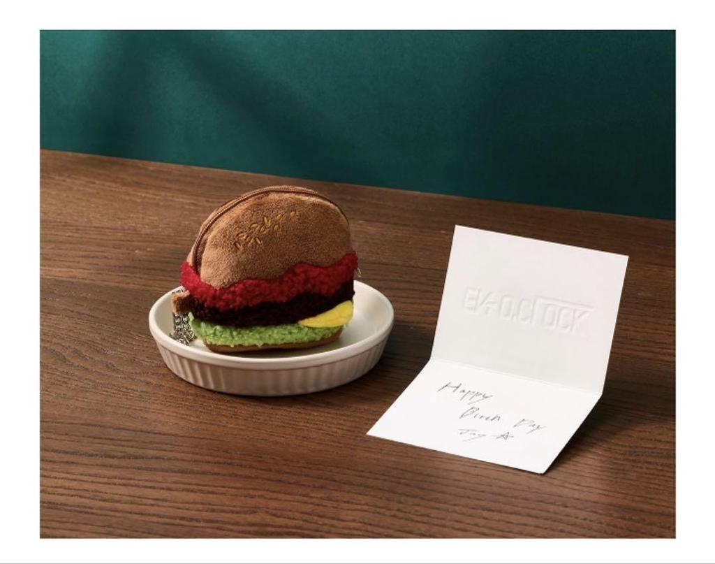 [USED] ENHYPEN Niki Enoku Pouch Key Ring Ni-ki Hamburger