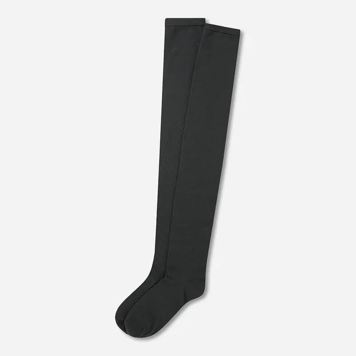 [OTZH/Jaa] Sheer Over-the-Knee Socks_Charcoal