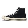 1970s Unisex High Top Canvas Shoes Trendy Sport Wear Resistant Black 162050CC