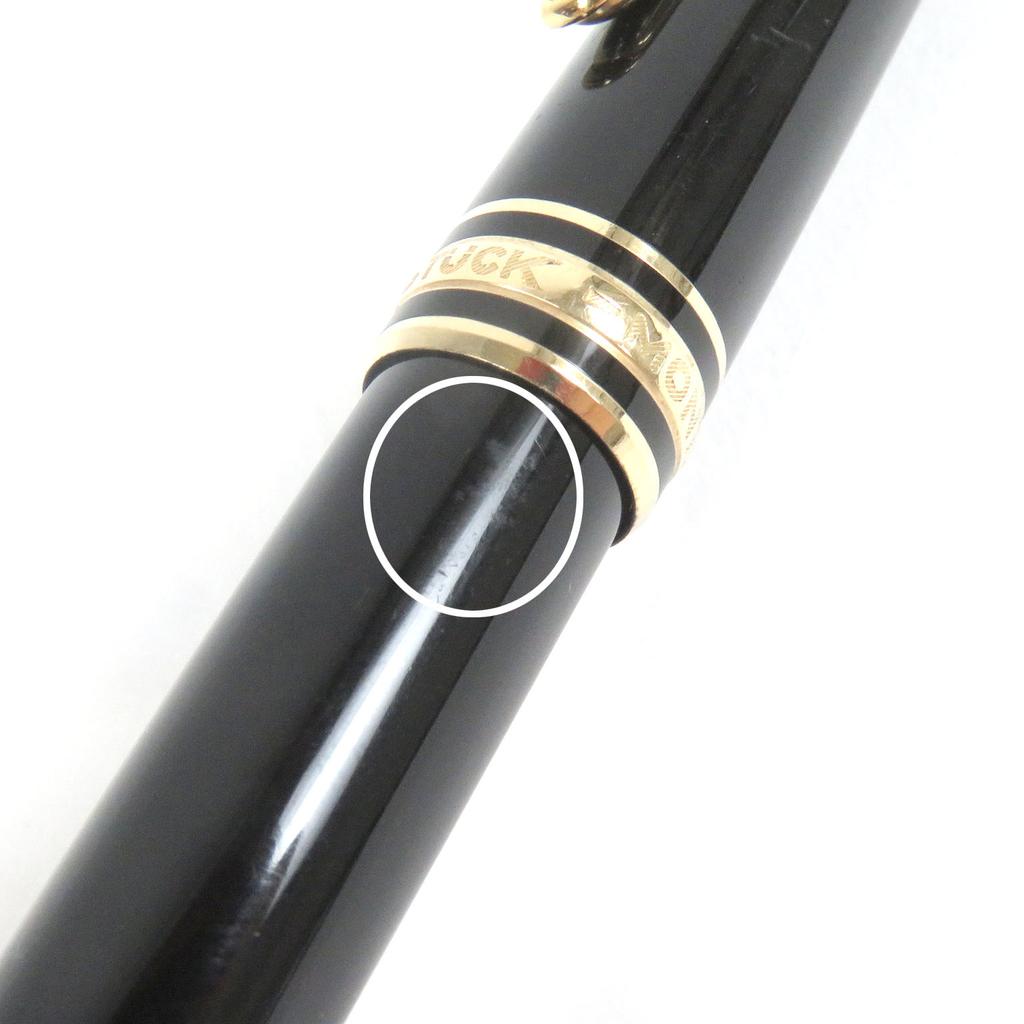 Sehr guter MONTBLANC Kugelschreiber Meisterstück Classic Kappe Typ Schwarz Gold Herren Gebraucht