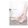 Women's Shoes Hate The Sky High Shallow Pointed Single Shoes Formal Professional Waterproof Platform High Heels