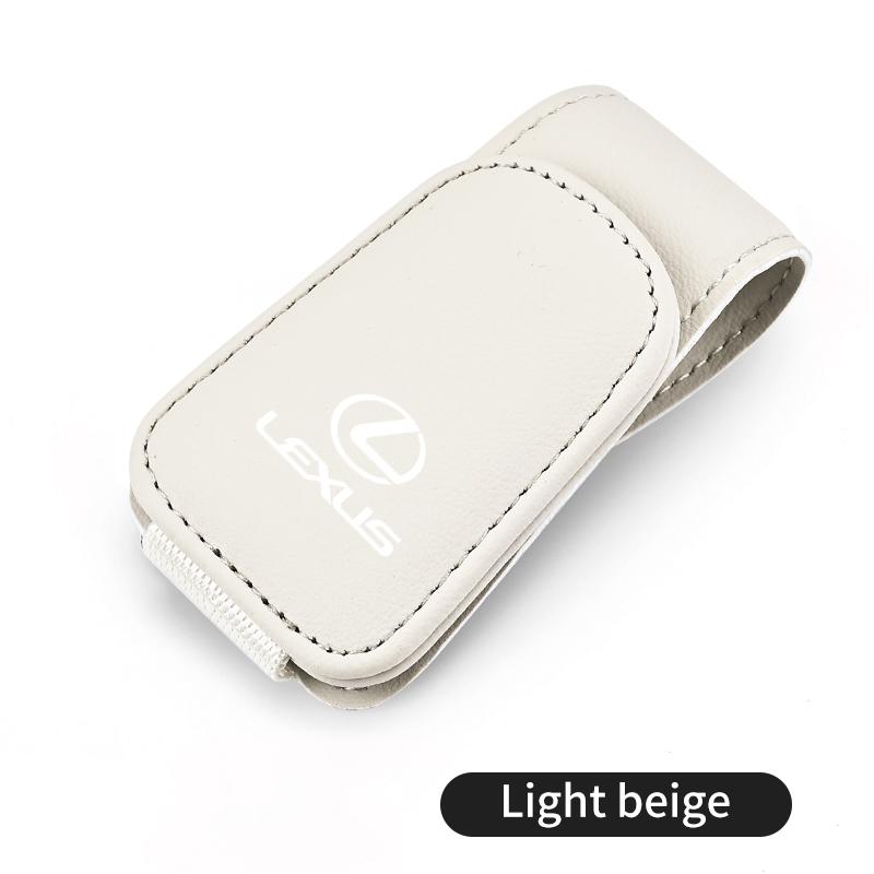 Car Visor Glasses Clip Leather Sunglasses Holder Organizer Accessories For Lexus CT ES GS NX IS250 CT200h IS300h ES300h RX400h N ABJ1