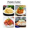 Stainless Steel Potato Cutter MultiFunction with Suction Cup Base French Fries Cutter Time Saving Easy Clean