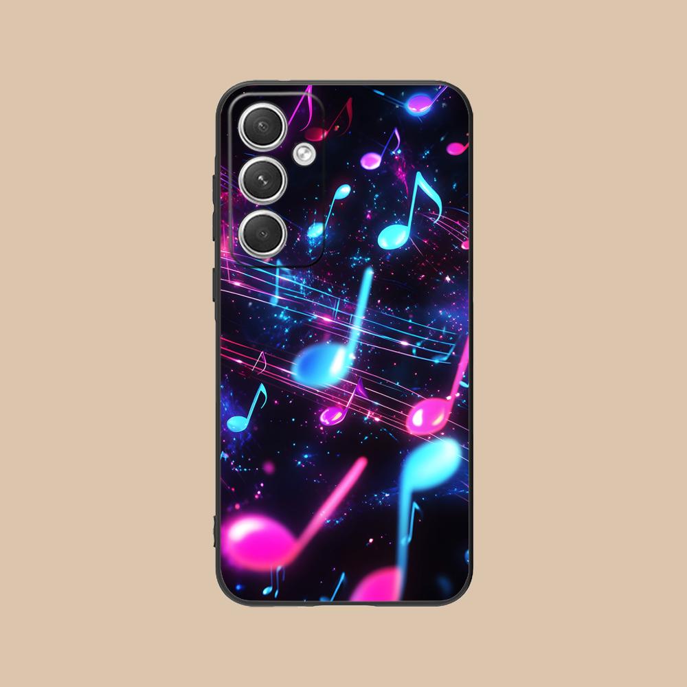 

Musical Note Staff Mobile Phone Case for Samsung Galaxy S26 S25 S24 S23 S22 S21 S20 Note20 Plus FE Ultra Colorful Cover Cover Galaxy Note20 Ultra