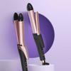 2024 Popular Portable Mini Hair Curler 2 In 1 Ceramic Flat Iron Rotating Hair Curler