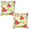 Pilzhöhlen Dekorative Kissenbezüge x Set von Kissenbezug für Couchkissen Heim Sofa Stuhl Auto Outdoor Terrasse Dekor