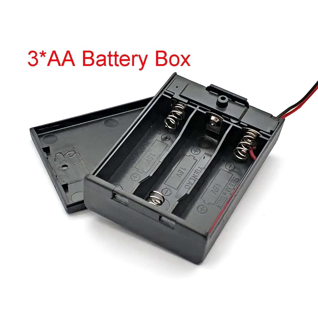 

Сделай сам 1/2/3/4 слота для батареек AA, коробка-кейс, держатель для батареек AA, коробка-кейс с переключателем 3-AA