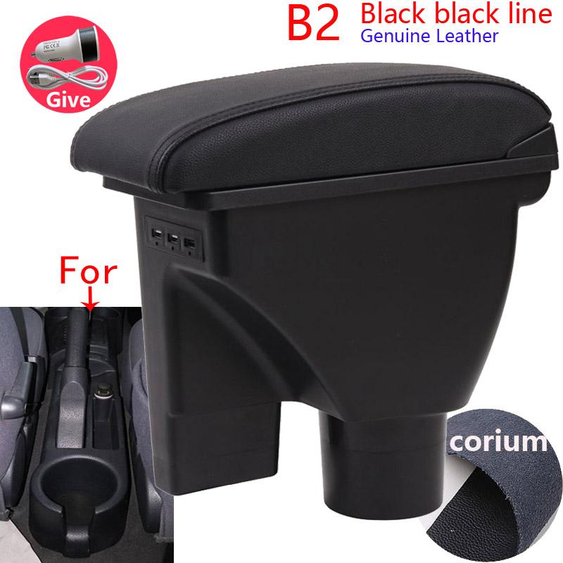 For Hyundai Getz Armrest box Car Storage Box Car Accessories  Interior Details Retrofit parts PU Leather Easy Installation