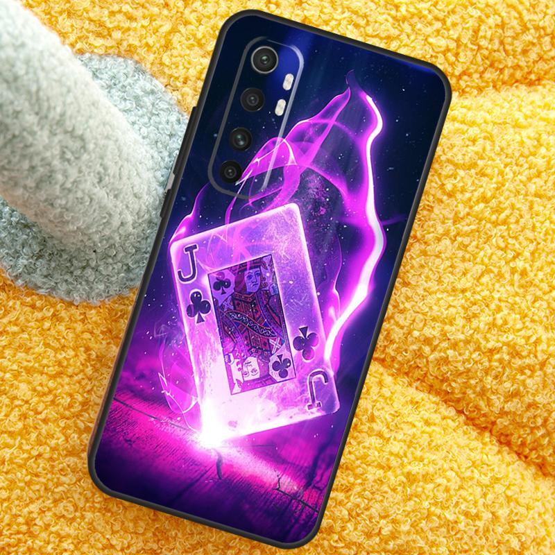 Poker Playing Card Case For POCO X3 X4 X5 F5 Pro M5s C40 F4 GT F3 Cover For Xiaomi 12T 11T Pro 12 13 Lite 12X