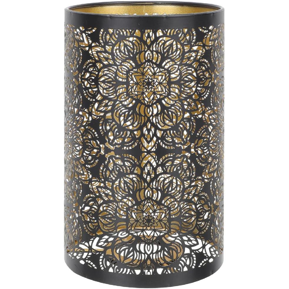 Metal Lamp Shades Hollow Carved Lampshade Iron Lamp Cover Modern Style Decorative Lamp Shade for Table Chandelier Wall Lamp, Flower Carved