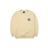 New MLB New York Yankees Sweatshirts Unisex Beige Yellow 3AMTB0214-50BGS