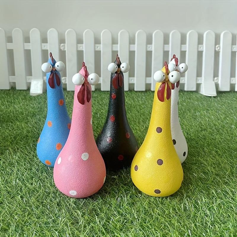 Resin Staring Rooster Decor, Ideal for Halloween, Thanksgiving and Christmas Home Ornament & Gift.