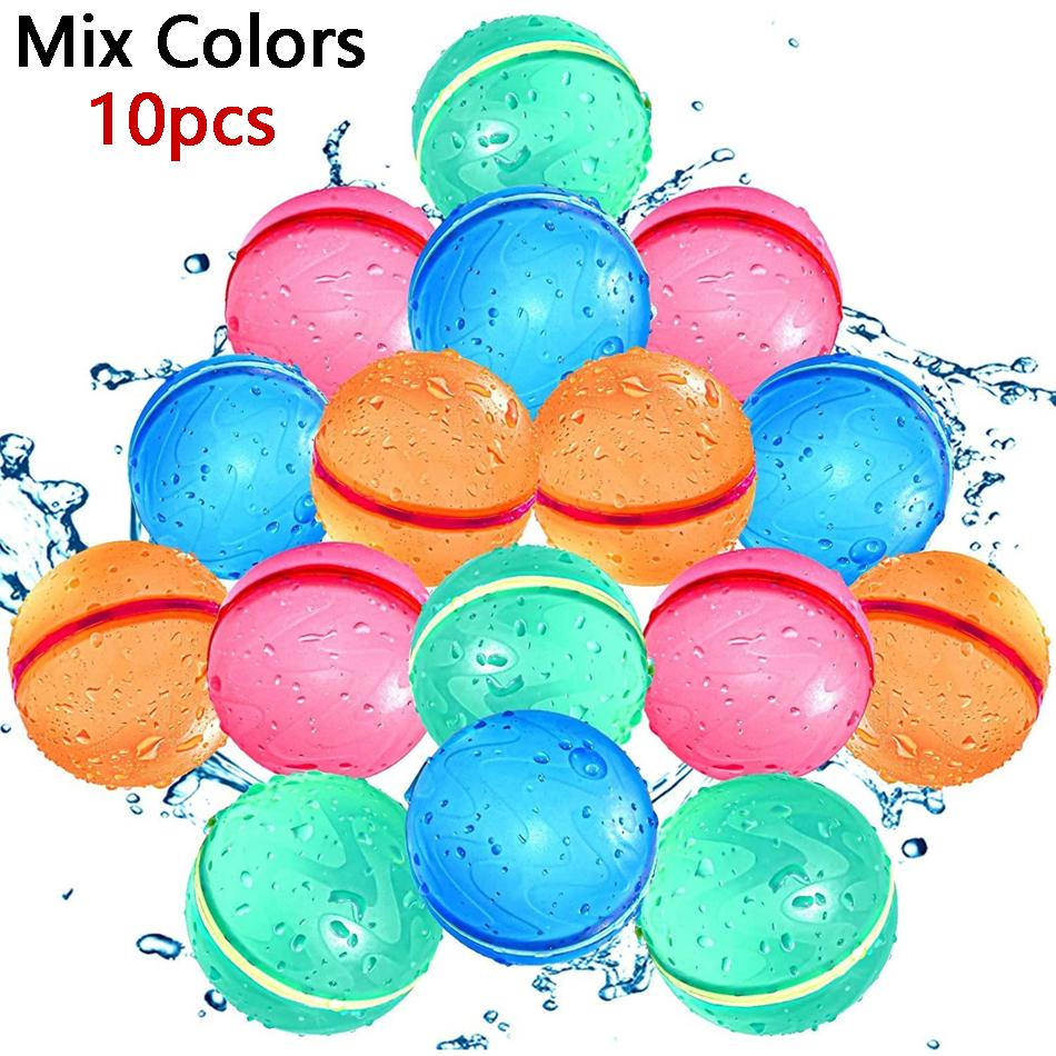 Confezione da 1-50 Palline d'Acqua Riutilizzabili Autochiudenti Gonfiaggio Rapido Palline d'Acqua in Silicone, Giocattoli d'Acqua per Piscina, Spiaggia, Attività all'Aperto Estive