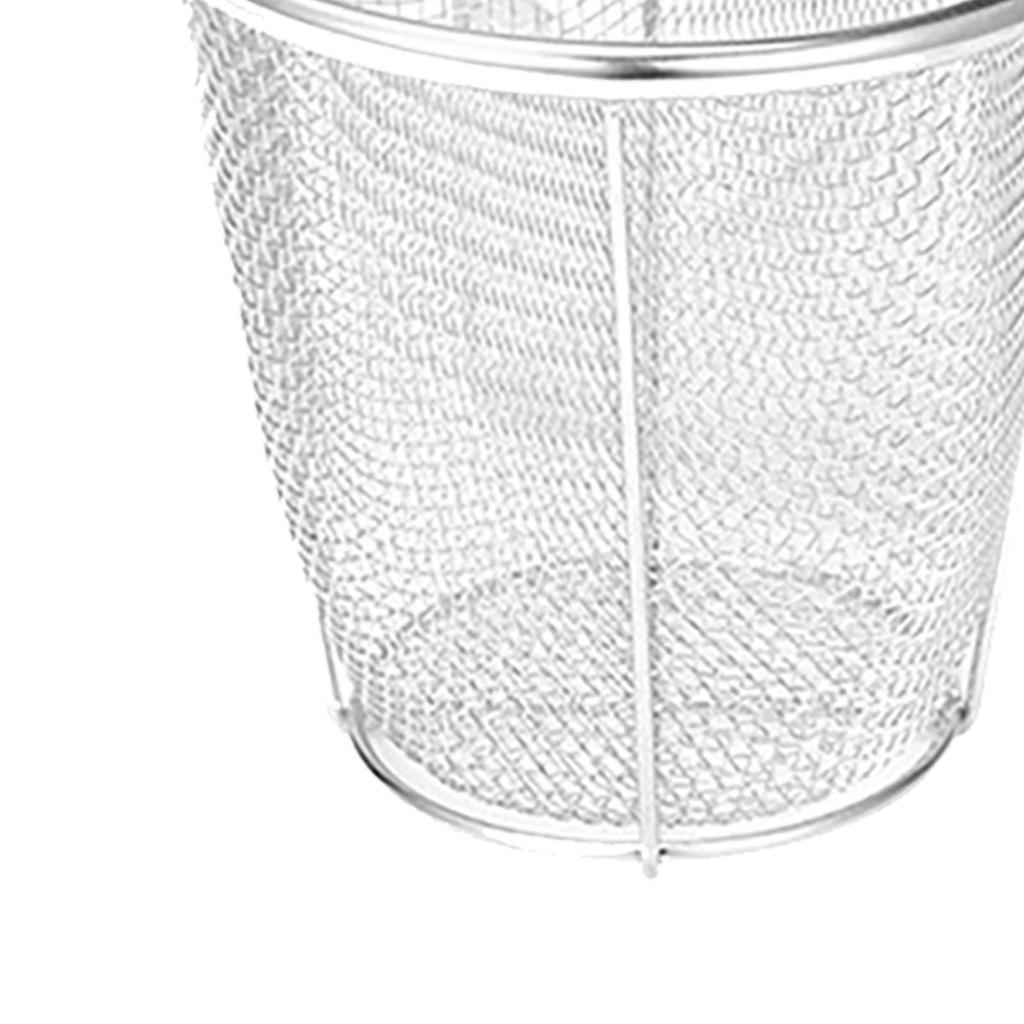 Boil Basket Frying Food Basket Portable Hot Pot Colander Pasta Strainer Noodles Colander for Chips Cooking Draining Barbecue