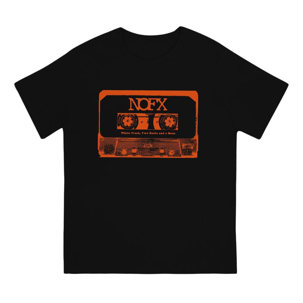 Nofx Cassette Tape Mans TShirt Alternative PopRock Band of the 80s O Neck Short Sleeve Fabric T Shirt Humor High Quality