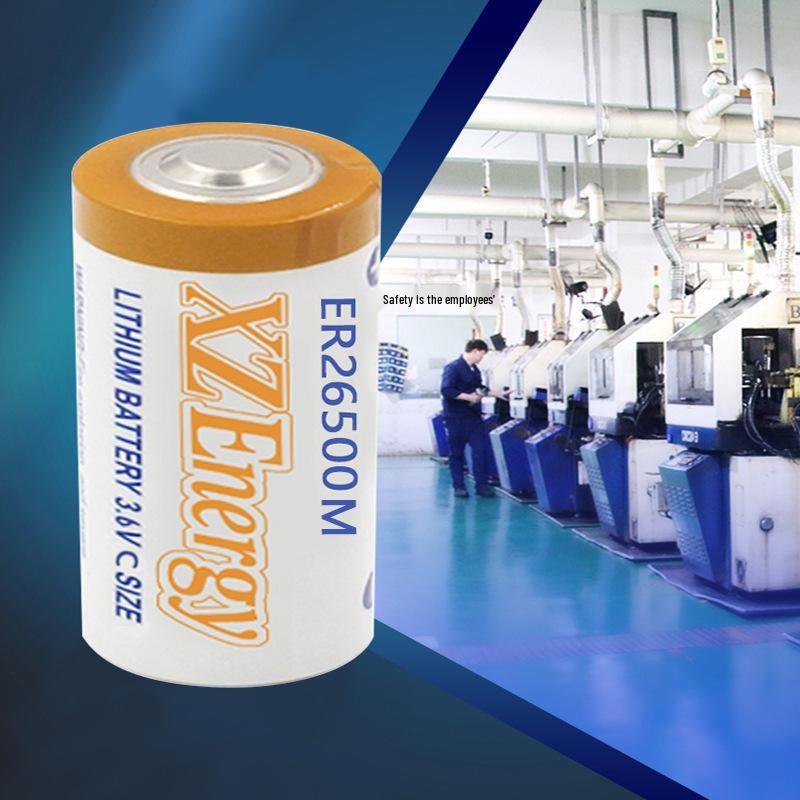 In-Stock ER26500M Disposable 3.6V Lithium Thionyl Chloride Battery, 6500mAh Instrument Power.
