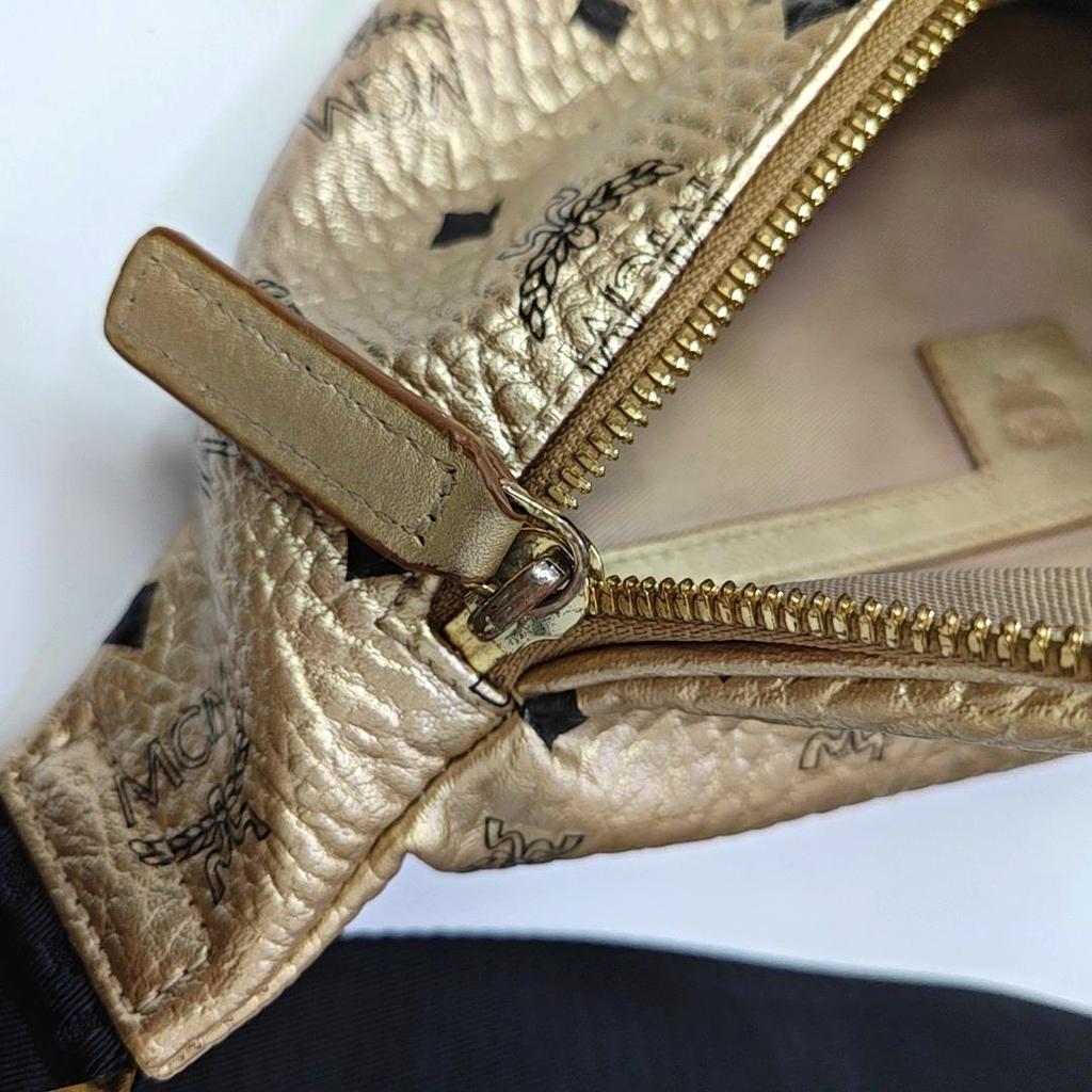 [Gebraucht] Fursten Kleine Goldbeschichtete Canvas Bedruckte Hüfttasche - Sehr Gut #132JRFW