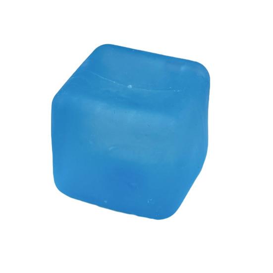 Cube Squeeze Toy Anxiety Relief Stress Toy, Clear Frosted Tool Snowflake Glitter Ice Sensory for Students Workers Shape