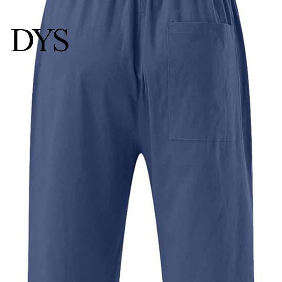 Comfortable Trousers Women Cropped Pants Solid Color Loose Fit Mid-calf Spring Summer Autumn with Elastic Waistband Casual Commuting Style
