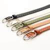 Personalized Woven Pu Fashionable and Versatile Women's Alloy Pin Buckle Belt Decoration Clothes and Skirts Fashionable and Trendy Belt