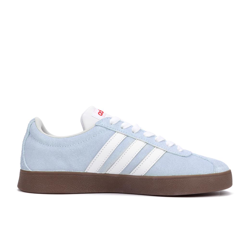 Adidas VL COURT 2.0 Butter Puppy Abrasion Resistant Slip Resistant Low top Skateboard Shoes Unisex Blue HQ1802(Team2178-)