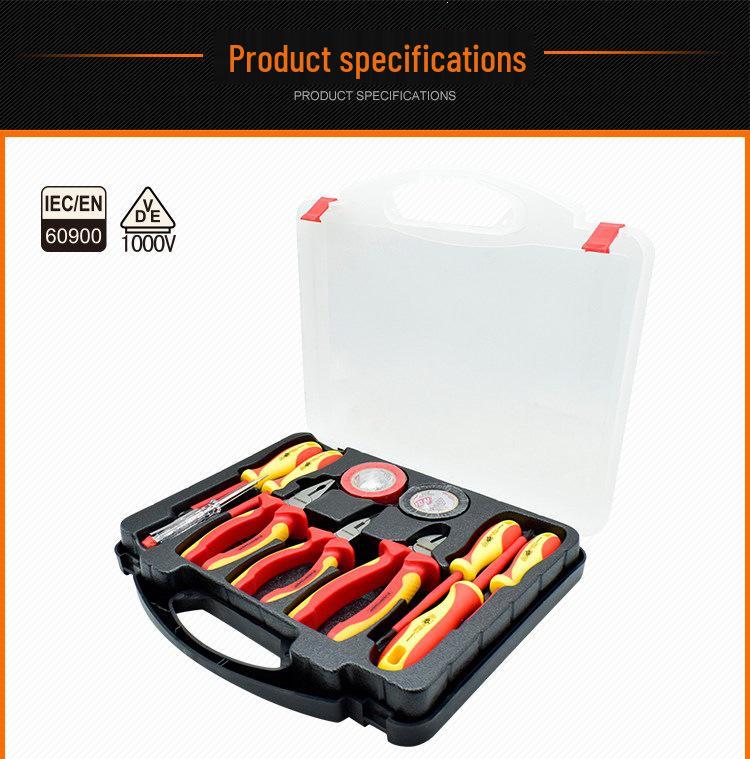 AIWEIBO 1000V Insulated Electrician Tool Set: Needle Nose Pliers, Diagonal Cutting Pliers, Screwdriver.