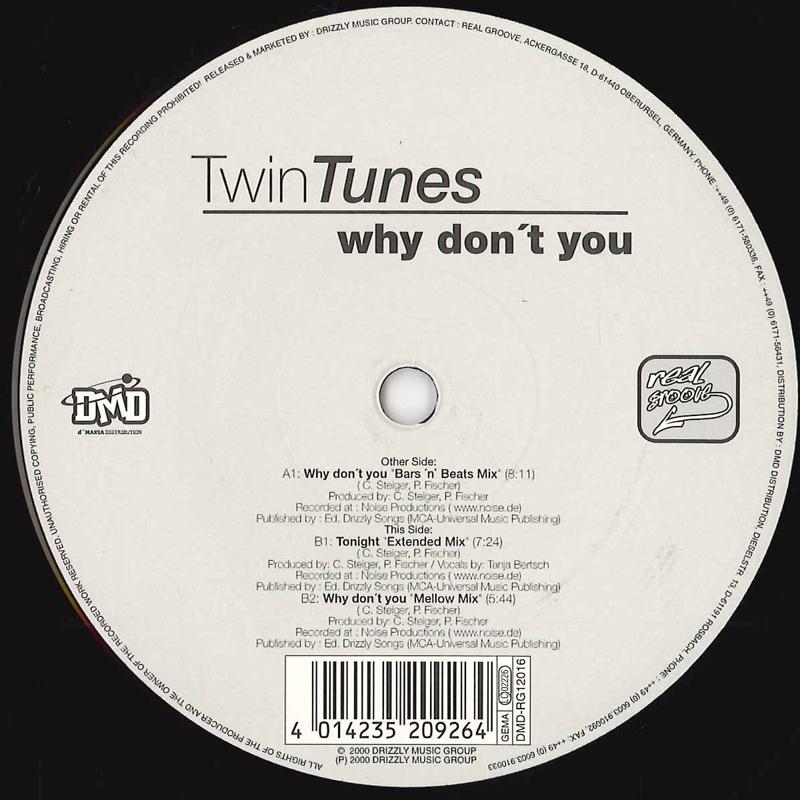 12inch Record TWIN TUNES - Why Don't You RG12016 REAL GROOVE 2000 Germany Dance & Electronica Used