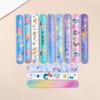 12pcs Mermaid Slap Bracelets Girls Little Mermaid Birthday Party Favors Gift for Guest Kids Classroom Prize Goodie Bag Filler