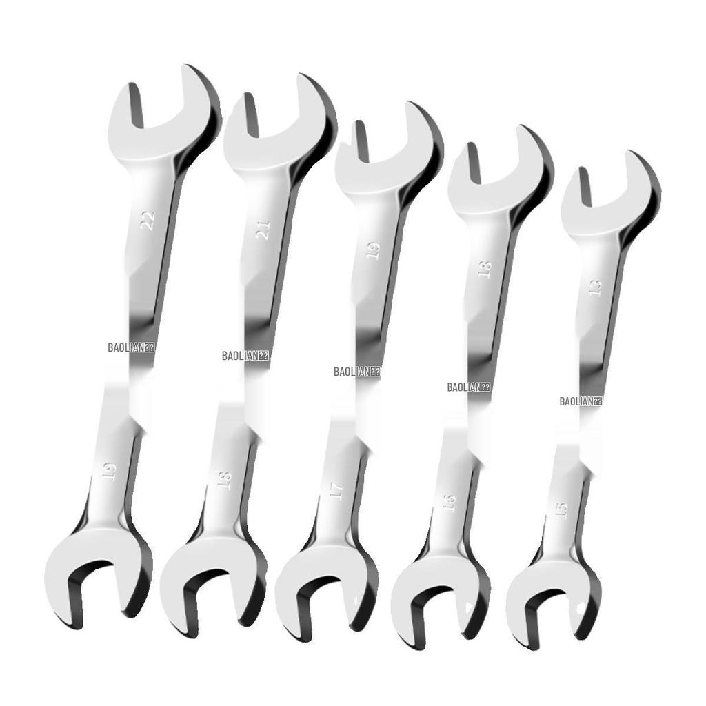 Doppelkopf-Maulschlüssel-Set - Polierte Oberfläche, Kleines Werkzeugset für Zuhause, 8-10mm Steckschlüssel-Helfer