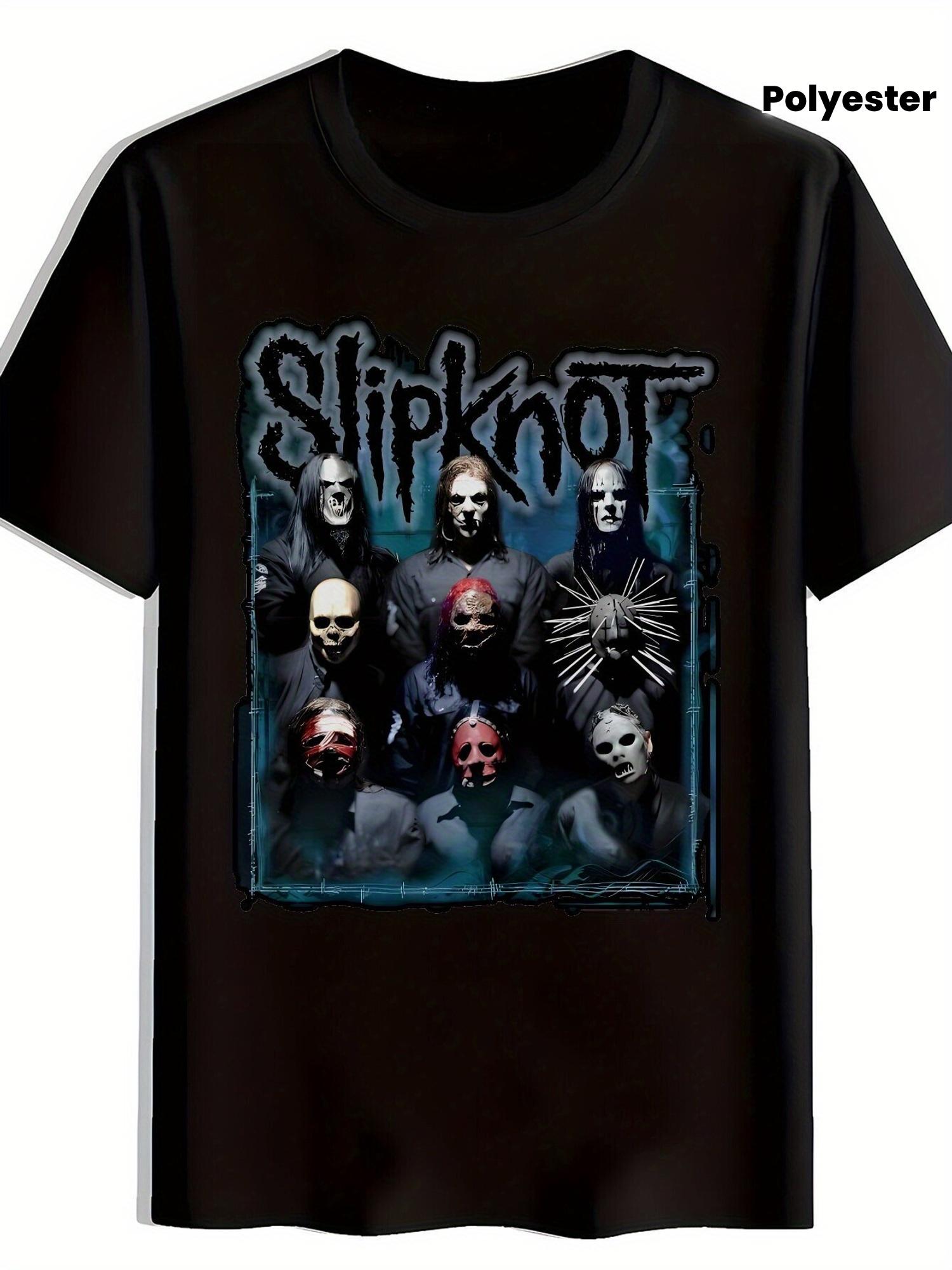 Slipknot Graphic T-shirt - Black Short Sleeve Crewneck L