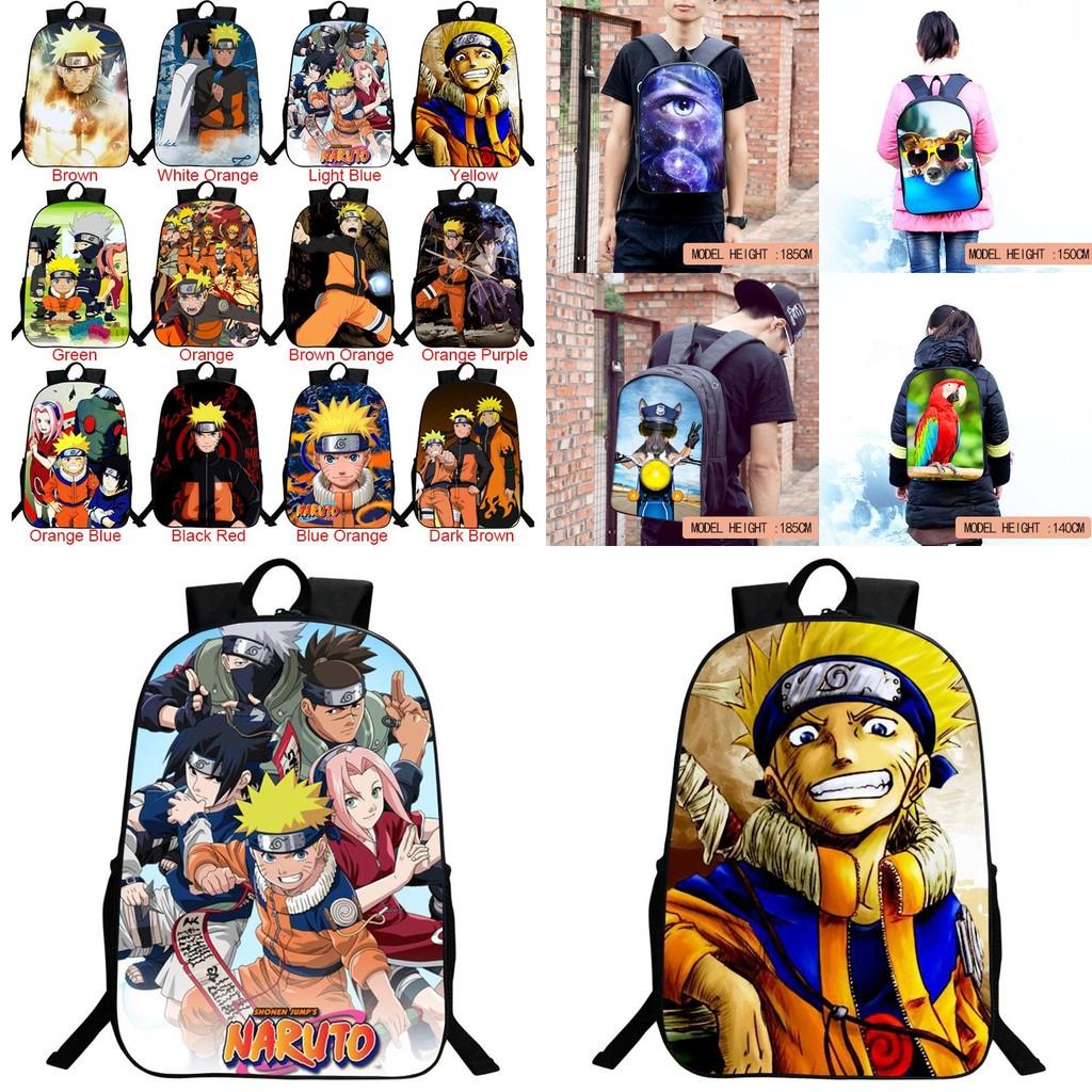 Stylish Anime Naruto Book Bag With Durable Design And Adjustable Shoulder Straps
