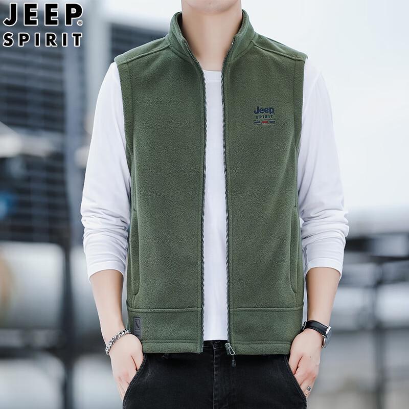 

JEEP SPIRIT Men s Casual Fleece Vest L