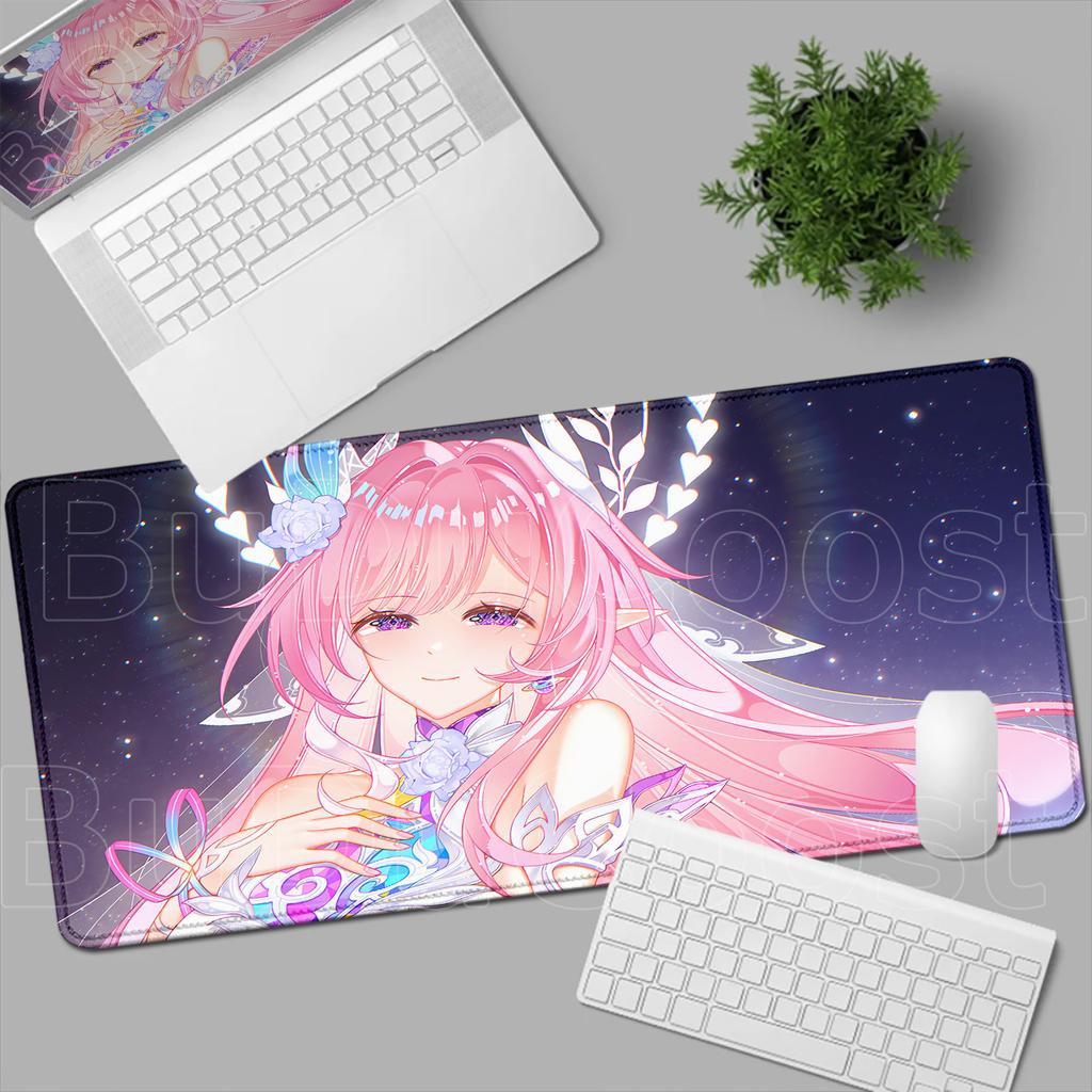 New Pretty Anime Girl Cyrene Mouse Pad Pink Cute Honkai Star Rail Desk Mat Laptop Gaming Mousepad Keyboard Desktop Table Mat XXL