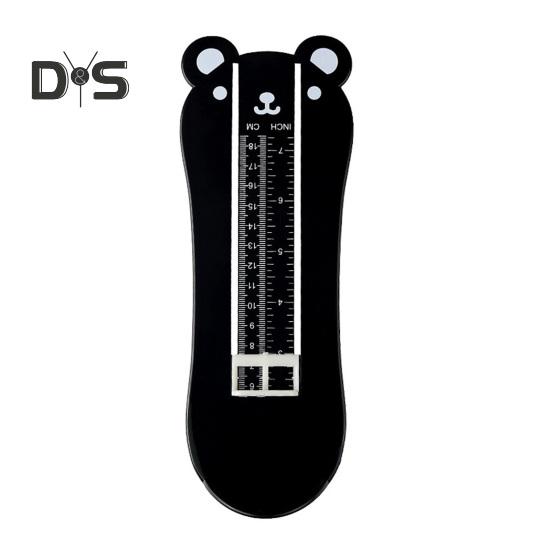 Kreslený medvěd Měřicí zařízení na nohy Kojenci Děti Dospělí Měřidlo délky chodidla Pravítko pro určení velikosti bot Domácí měřič chodidel Tabulka pro přesné měření