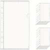 12pcs Zipless Cash Envelopes A6 Binder Pockets Frost PP Planner Inserts Sheet Protectors for 6 Ring Binders Organizer Accessories