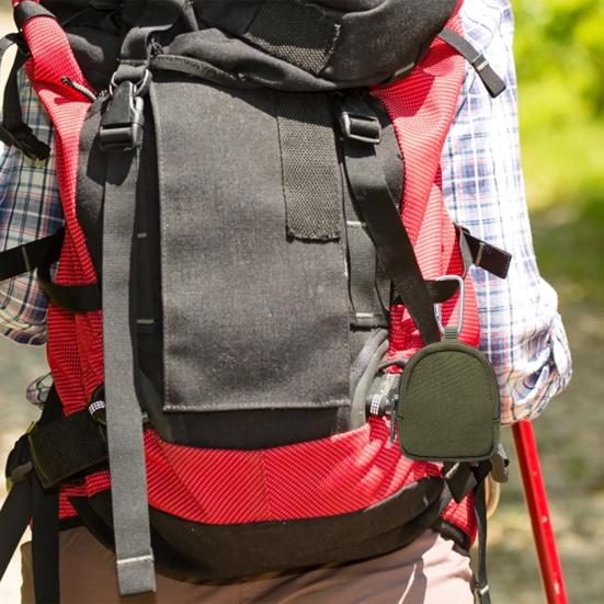 Fanny Pack Waterproof Oxford Cloth Portable Coin Purse Keychain Wallet Headset Case Camouflage Print Storage Waist Bag