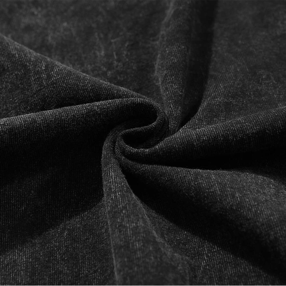 Anime Demon Slayer Grafik T-Shirt Zenitsu Druck Gewaschenes Oversize T-Shirt Herren Damen Kleidung Baumwolle Sommer Kurzarm T-Shirts Oberteil