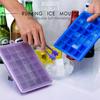 Food Grade 24-hole Silicone with Lid Ice Cubes Square Ice Box Supplementary Food Puree Jelly Mold