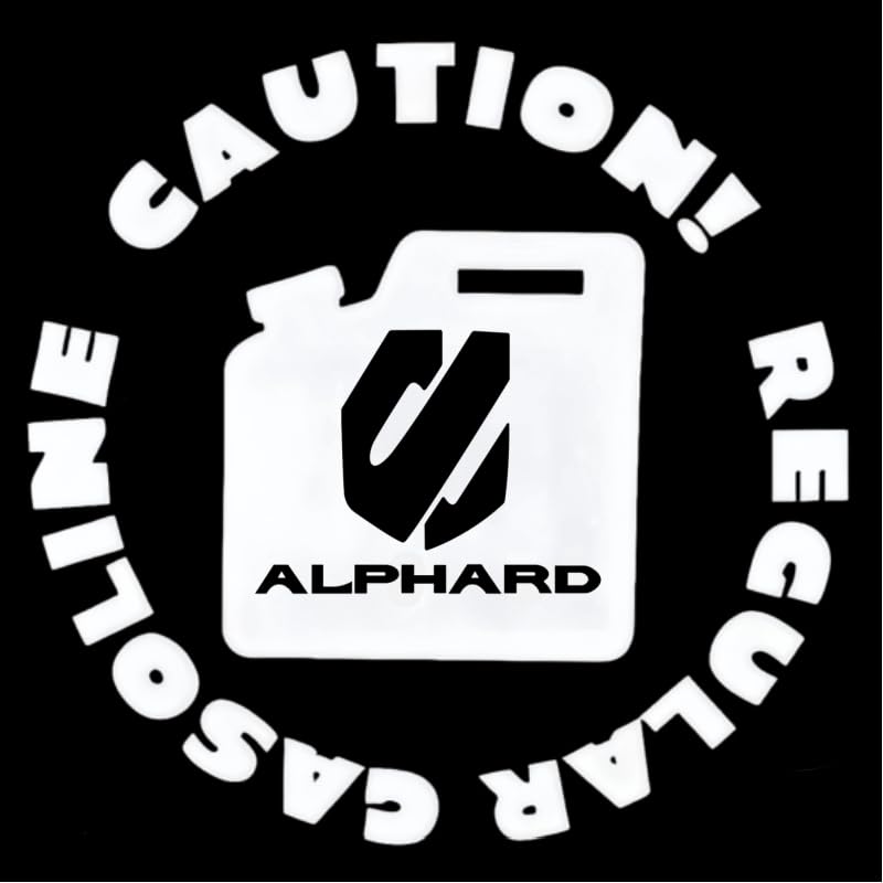 Наклейка на лючок бензобака автомобиля Alphard Наклейка на лючок топливного бака автомобиля One Size белый