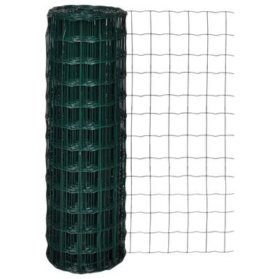 Vidaxl Euro Fencing, Steel, 25 X 1.2 M, Green