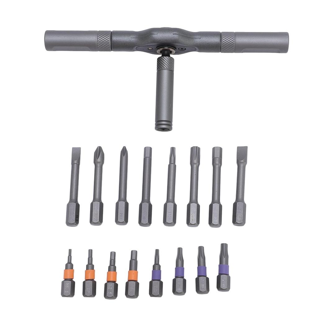 Multipurpose Screwdriver Set S2 Alloy Steel Ratchet Driver Bits for Home Repair Car Maintenance